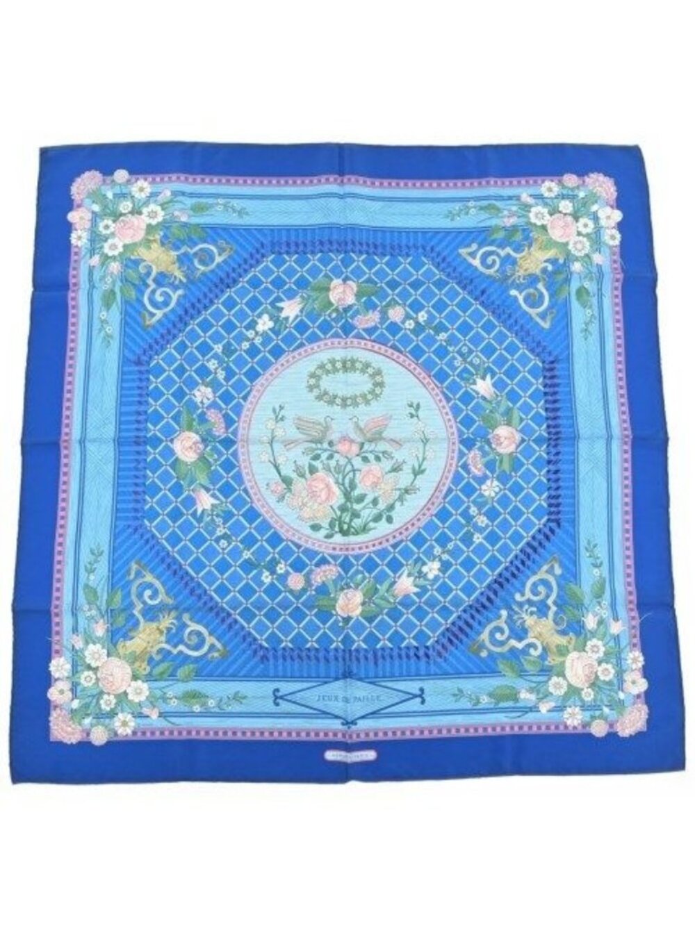 Hermes Bandana Scarf Blue